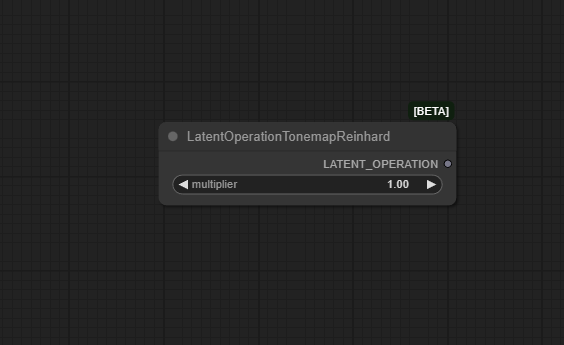 LatentOperationTonemapReinhard ComfyUI node