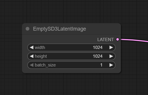 EmptySD3LatentImage Comfyui node
