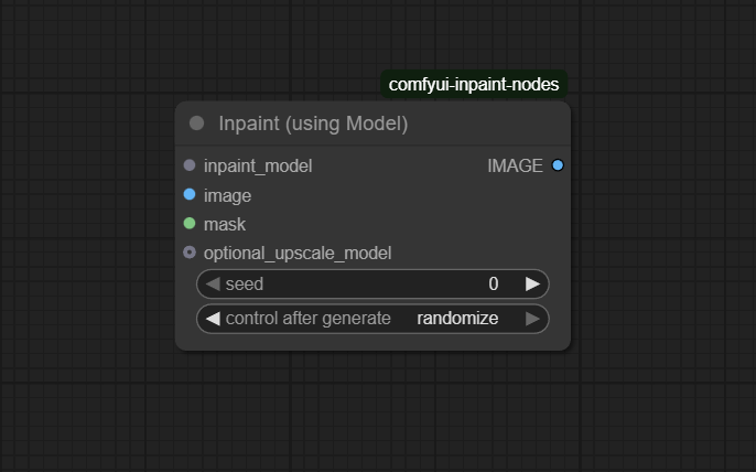 Inpaint (using Model) ComfyUI node