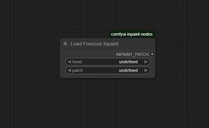 Load Fooocus Inpaint ComfyUI node