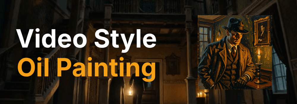 Poster oil-painting