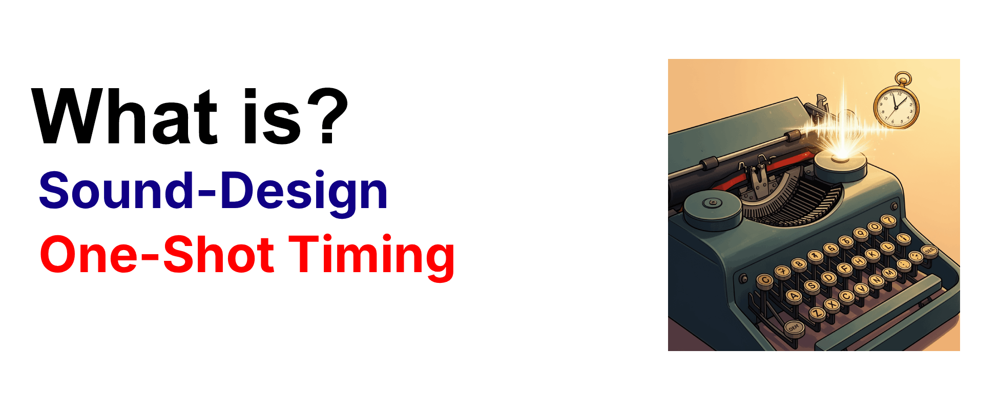What is sound design technique One-Shot Timing